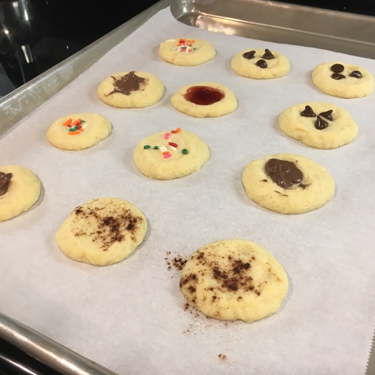3 Ingredient Thumb-Print Butter Cookies