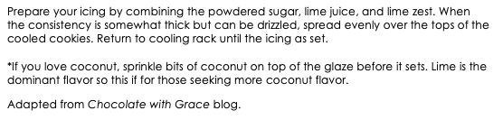 Lime Coconut Sugar Cookies snippet 2