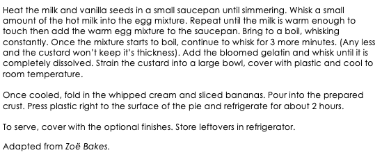 Banana Cream Pie snippet 2