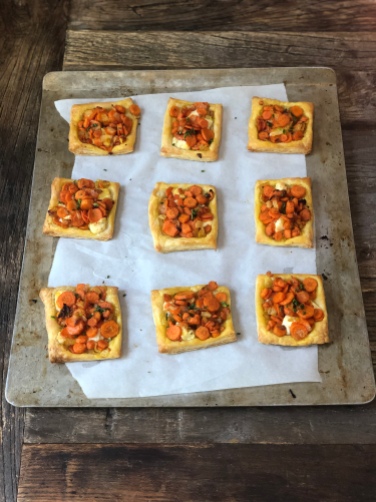 Carrot & Herb Cheese Tartlets