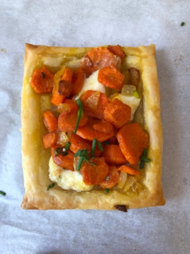 Carrot & Herb Cheese Tartlets