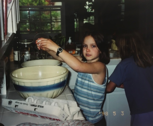 Me baking something at age 8.