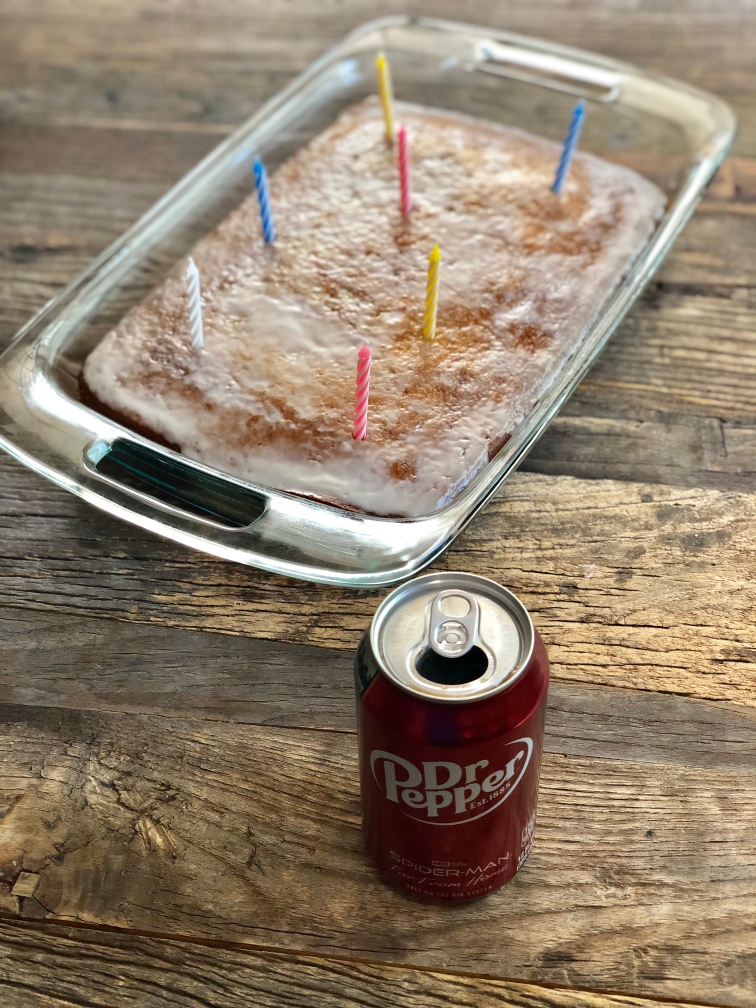 Dr. Pepper Cake (a few hours after glaze has absorbed into cake)